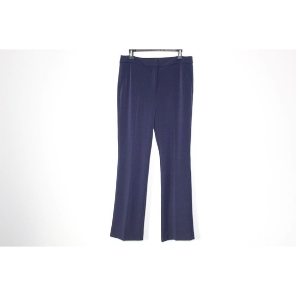White House Black Market Essential The Slim Pants Navy Blue Women's 12 H13943 - Picture 2 of 12